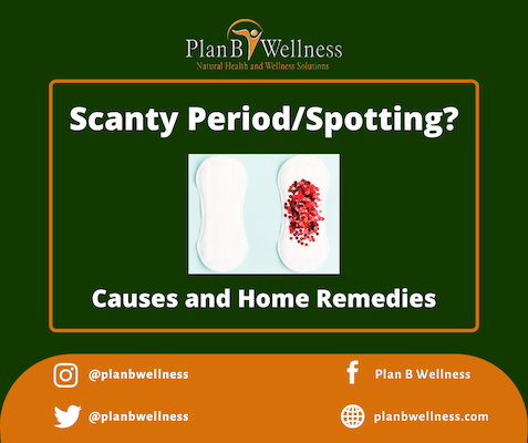 SCANTY PERIOD/SPOTTING: CAUSES AND HOME REMEDIES