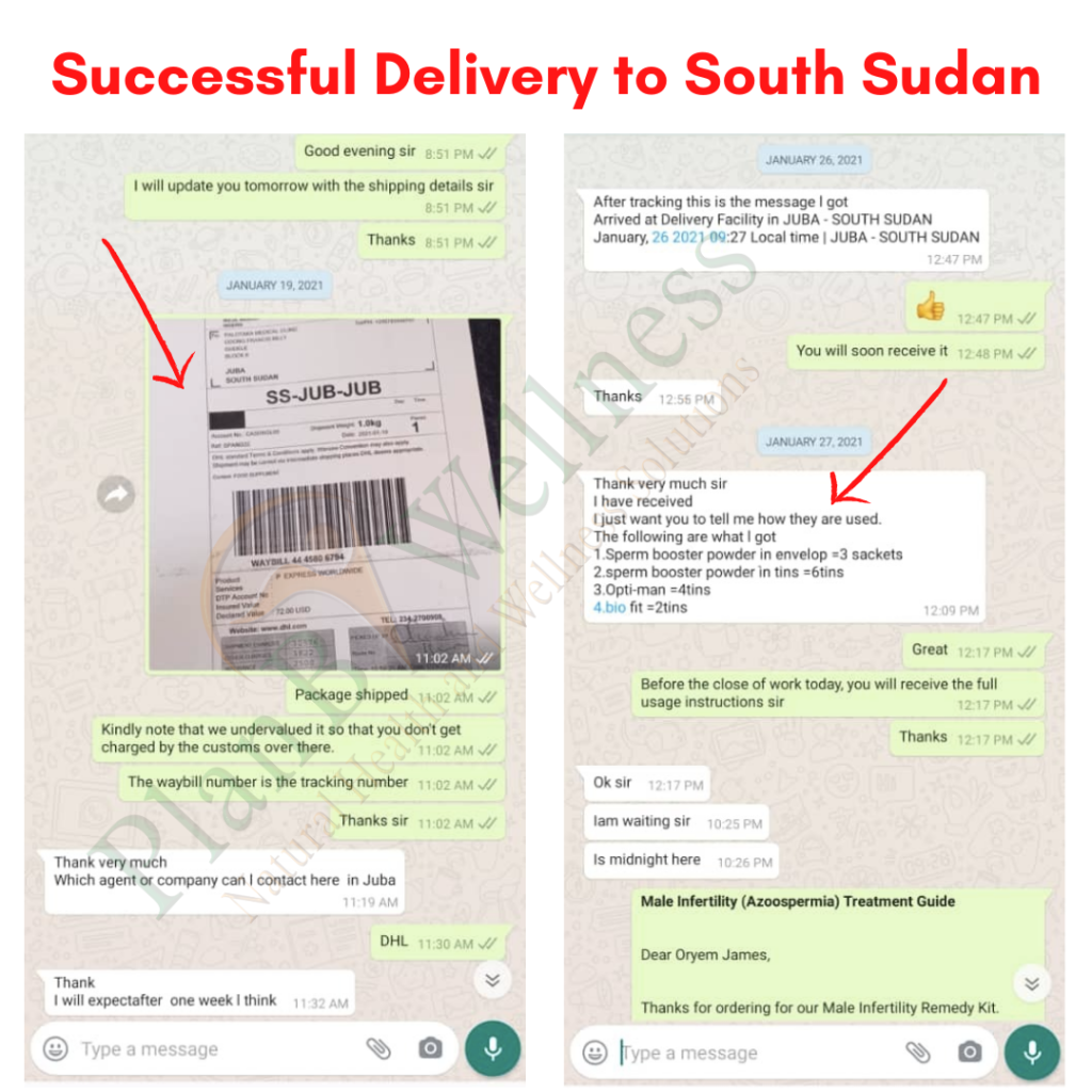 Successful Delivery to South Sudan Plan B Wellness