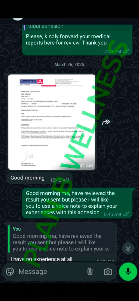 Pregancy testimony after treating tubal adhesion with our tubal blockage remedy kit 1 Pregancy testimony after treating tubal adhesion with our tubal blockage remedy kit 1